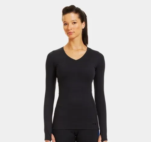 Remera Compresion Dama Under Armour Infrared Ls V neck