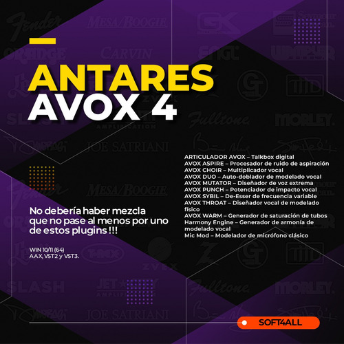 Imagen 2 de 5 de Antares Avox 4.2 - Auto-tune - 2022- Complete Pack - Windows