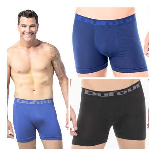 Pack X3 Boxer Hombre Dufour Algodon Liso A. 12050 S A 3xl