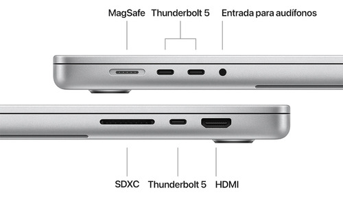 Macbook Pro 16 Chip M4 Max, 14 Núcleos, 1 Tb Ssd Color Plata Color Plata