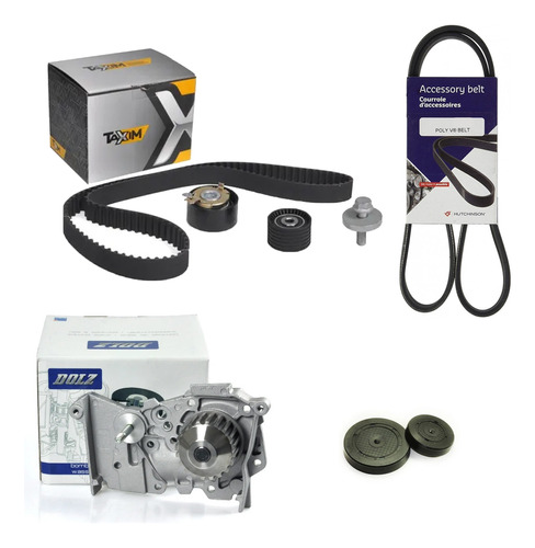 Kit Distribucion Bomba Poly V Tapones Renault Symbol K4m 1.6