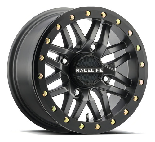 Rines Raceline A91g Ryno Beadlock 15x7 4/156 Polaris Rzr Color Negro