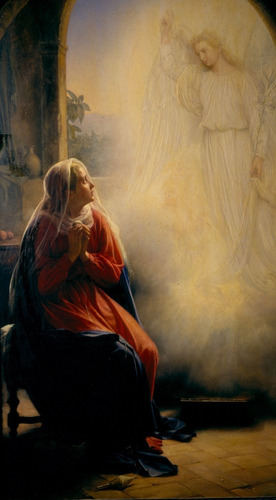 Lienzografia Virgen Anunciacion 120x90 Lienzo Impresion Arte