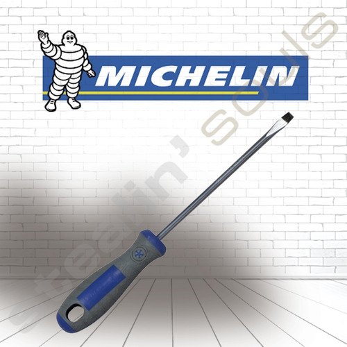 Michelin | Destornillador | Punta Plana | 3x100mm | Fierrero