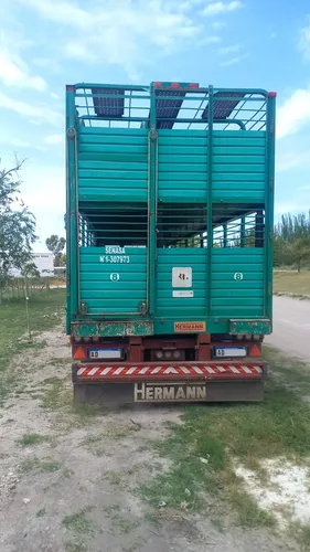 Acoplado Ganadero Doble Piso 3 Ejes Hermann 2019 Con Vigía