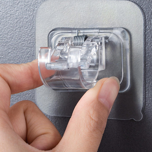 2 Paquete De 8 Soportes Adhesivos Para Barra De Transparente