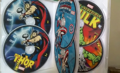 Dvd - Dvd Super Heróis Marvel Coleção Desenhos Clássicos Box