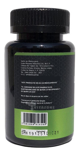 Imagen 3 de 3 de Carnitina 500 Mg 30 Cápsulas High Power.