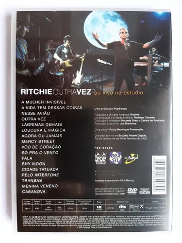 Dvd Ritchie - Outra Vez , Ao Vivo No Estúdio ( Usado