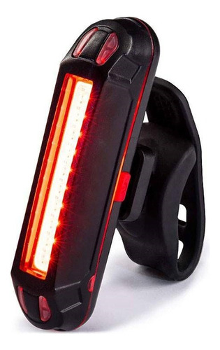 Luz Led Bici Recargable Usb 2 Colores 100 Lumens 5 Modos