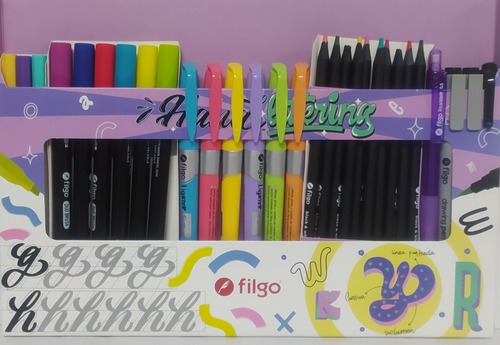 Set Enjoy Lettering X 29 Piezas Filgo