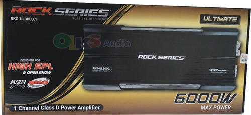 Imagen 1 de 7 de Ampli Clase D Open Show Spl 6000w. Rock Series Rks-ul3000.1