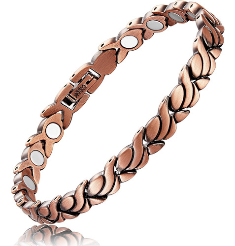 Reaowazo Pulseras De Cobre Para Mujer Pulsera De Cobre Puro 