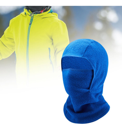 Niños Fleece Balaclava Warmer Para La Escalada Azul Oscuro