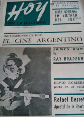 Revista Hoy En La Cultura. Nro. 23 Y 24. 9 Y 10 De 1965.