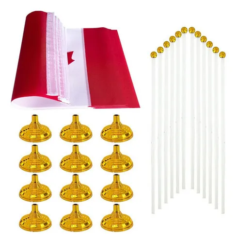 W Mini Banderas, De Escritorio, C/ Base De Soporte,12pcs