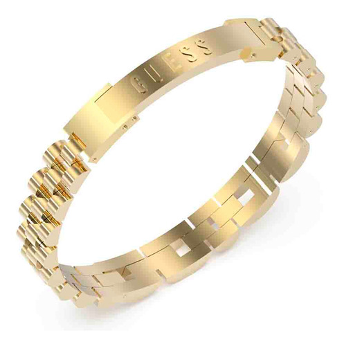 Pulsera Color Dorado Acero Inoxidable Para Hombre Guess Diámetro 10 cm Largo 20 cm