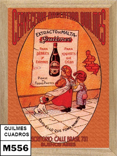 Quilmes Cerveza Cuadros Posters Carteles Publicidades  M556