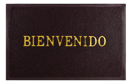 Felpudo Bienvenido Alfombra Entrada 37,5 X 57cm Sheshu Home Color Marrón