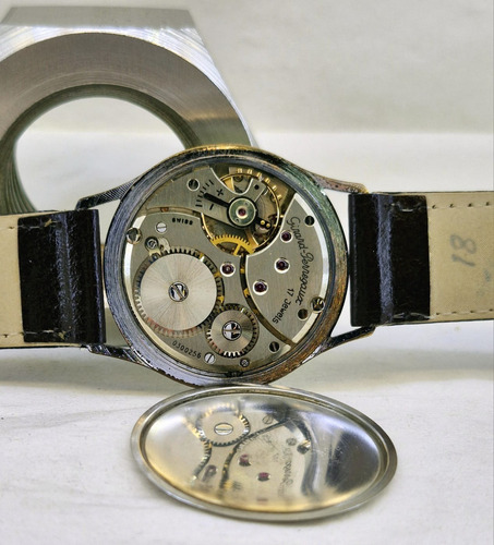 Reloj Girard Perregaux Original Esfera Tropical Default Full Marrón Oscuro Plateado Hermosa Patina Vintage