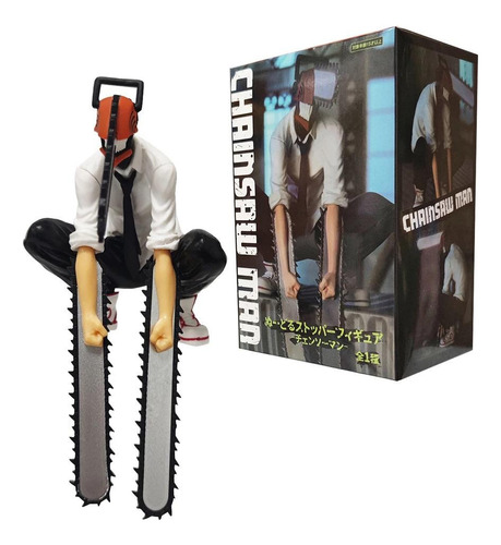 Figura De Anime  Denji Chainsaw Man Motosierras Agachado