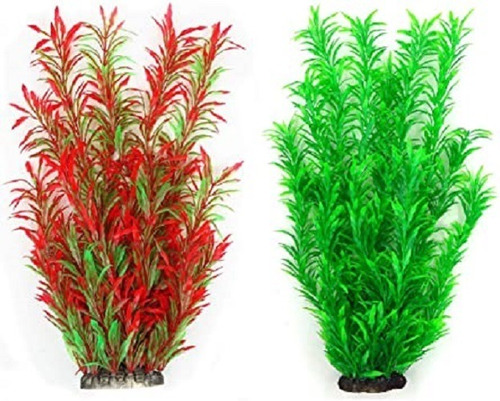 Plantas Artificiales Decorativas Para Acuarios 40 Cms 