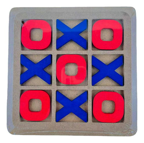 Juego De Madera Toe Tabletop Blocks Estrategia Brain Puzzle