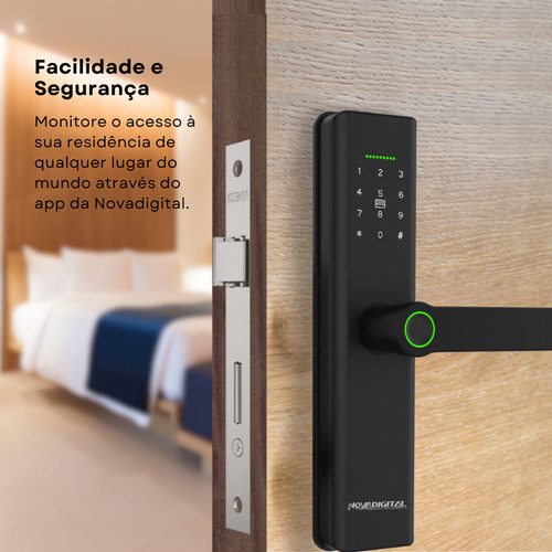 Fechadura Eletrônica Wifi Novadigital Com Biometria