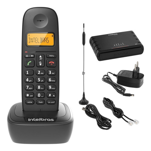 Telefone Sem Fio Ts 2510 Com Entrada Chip E Bina Intelbras