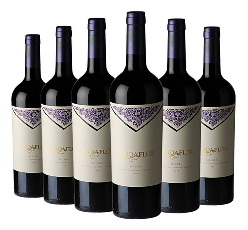 Vino Lindaflor Malbec Caja X 6 X 750ml. - Envío Gratis