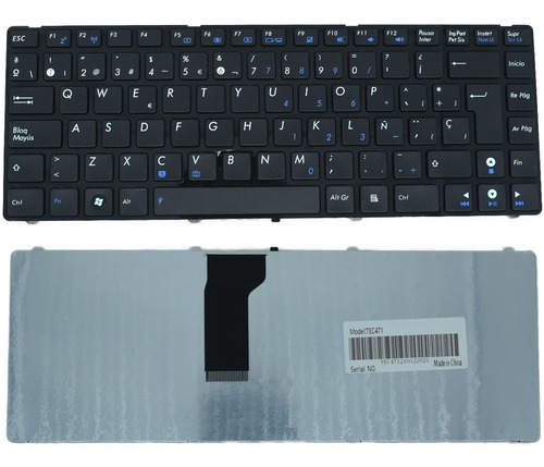 Teclado Asus X44h K43 K43br K43by K43e K43ta K43tk K43u