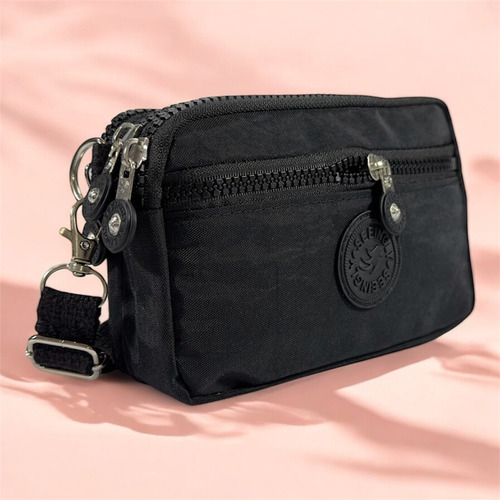 Bolso De Mano Pequeño Crossbody Bandolera Cartera Y Celular Negro