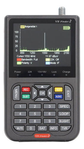 Satélite Digital Signal Finder 9502150 Mhz Con Pantalla De