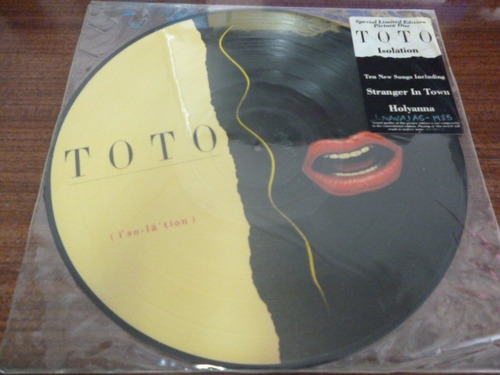 Toto Isolation Picture Disc Americano Ggjjzz