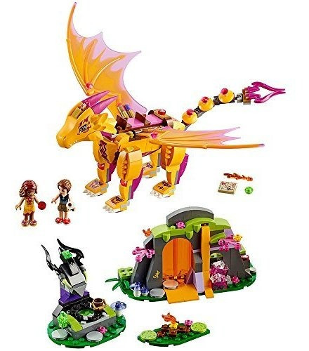 Lego Elfos Fuego Dragon Lava Lava Juguete De Juego Cre
