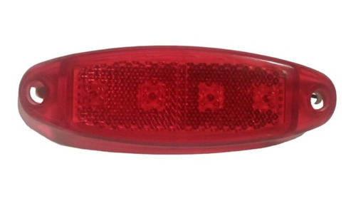 Plafon Salmon Zafiro Lateral Ayco Rojo 4 Led 12v