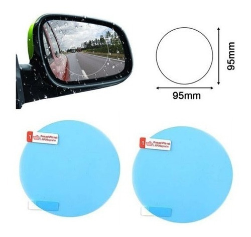 Imagen 2 de 4 de Film Protector Retrovisor Espejo Para Auto Empañante Bola8