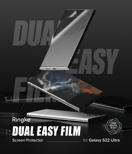 Imagen 9 de 10 de Film Dual Easy Compatible Samsung S22 Ultra Ringke Pack X2