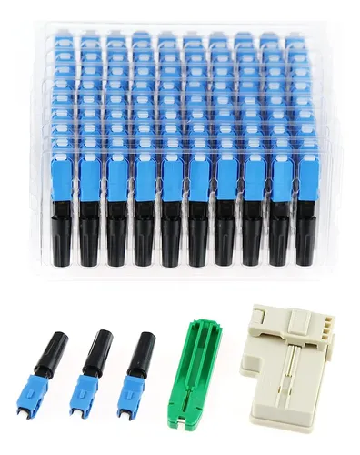 comprar 100 Conectores Rapidos De Fibra Optica Ftth Catv Lc Upc