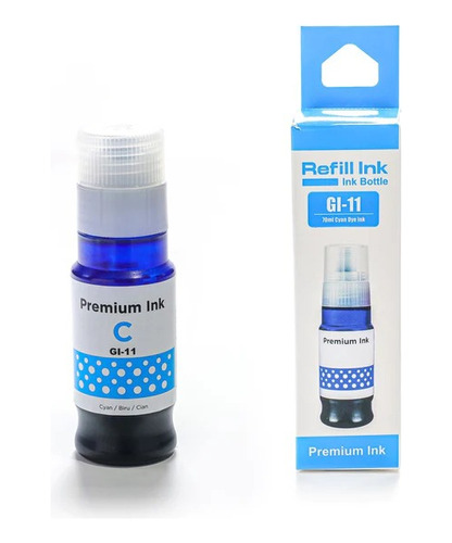 Tinta Gi-11c Cyan Compatible Con Pixma G2160 G3160