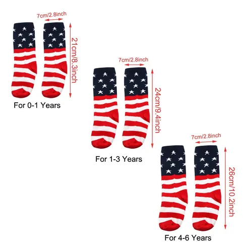 Suntrade Calcetines De Algodon Con Bandera De Estados Unidos
