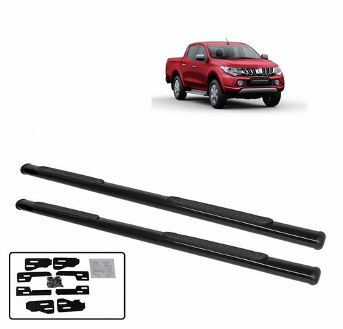 Estribo L200 Triton Sport Oblongo Preto 2017 2018 2019 2020