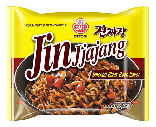 Jin Jjajang - Fideos Instantáneos De Estilo Coreano - Fid