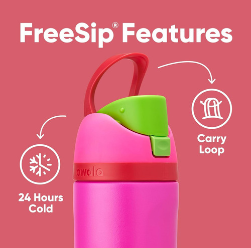 Termo Owala Freesip Kids Con Popote 475 Ml.