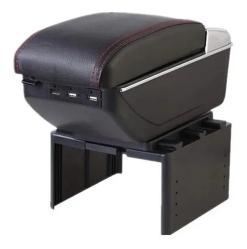 Imagen 1 de 4 de Consola Apoya Brazos Universal Para Carro Con 7 Usb