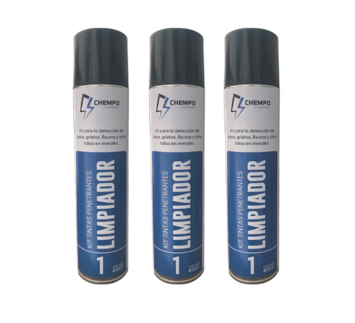 Pack X3 Aerosoles Limpiador Tintas Penetrantes