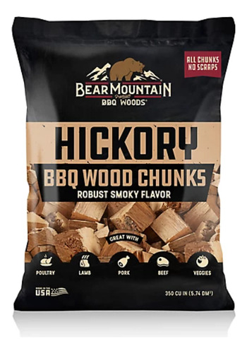 Chunks Madera Variedad 4 Sabor Apple Mezquite Hickory Cherry