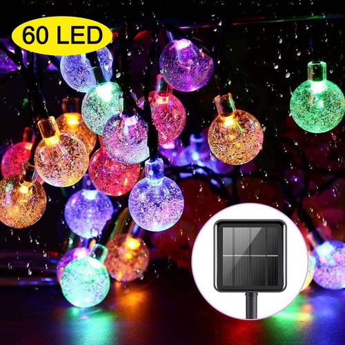 Cadena De Luces Solares Led Decorativas Impermeable Ip65