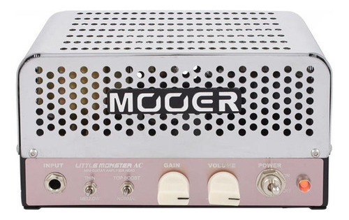 Amplificador Cabezal Valvular Mooer Little Monster Ac30 Color Plateado 220V