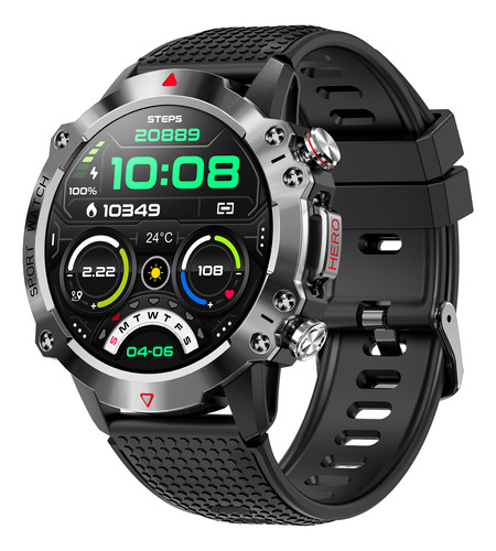 Relojes Inteligentes Militares Kr10 Smartwatch Deportivos